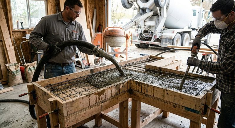 Concrete Counter Installation in Santa Rosa, CA