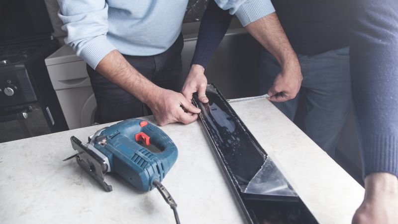 Quartz Countertop Installation detail